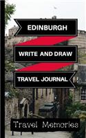 Edinburgh Write and Draw Travel Journal