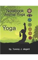 Notebook Journal Yoga: Yoga Lined Notebook Journal Daily Diary Planner 8.5 X 11(2 Happy Yoga)
