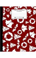Unruled Composition Notebook. 8 X 10. 120 Pages. Winter and Christmas Time