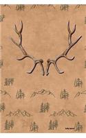 Mountains and Antlers: Elk Antler Writing Journal for Men
