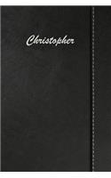 Christopher: Blank Cookbook Recipes & Notes Featuring 120 Pages 6x9 Simulated Leather Cover