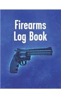 Firearms Log Book: Notebook to Record Your Personal Gun Inventory - Acquisition and Disposition Record Book - Unique Styled Black and Orange Design(1 Firearms Log Book - Faded Gun Blue)