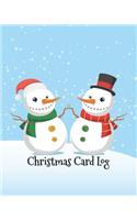 Christmas Card Log: Address Book For Christmas Cards (Send & Receive)(V2)