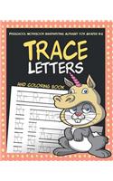 Trace Letters and coloring book: Preschool Workbook Handwriting Alphabet: for Grades K-2, Kindergarten and Kids, Boys, Girls, Fun Early Learning