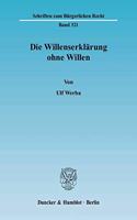 Die Willenserklarung Ohne Willen