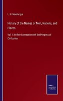 History of the Names of Men, Nations, and Places