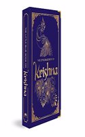 Little Blue Book on Krishna: (Deluxe Silk Hardbound)
