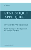 Statistique appliquée pour l'étudiant chercheur