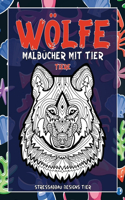 Malbücher mit Tier - Stressabbau Designs Tier - Tiere - Wölfe