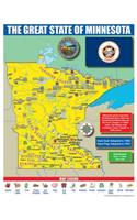 Minnesota State Map for Students - Pack of 30