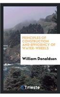 Principles of Construction and Efficiency of Water-Wheels
