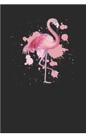 Flamingo Water Color: Flamingos Notebook, Graph Paper (6 x 9 - 120 pages) Animal Themed Notebook for Daily Journal, Diary, and Gift