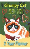 Grumpy Cat 2020 - 2021 2 Year Planner: Grumpy Cat 2 Year Weekly Planner with Goals and to Do Lists to Help You Plan Your Week