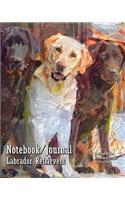 Notebook/Journal - Labrador Retrievers: College Ruled - 200 Blank Pages - 8x10 Inches