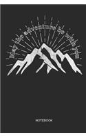 May the adventure be with you Notebook: Travel, Outdoor and Hiking Notebook Gift for travelers, hikers, mountain bikers, mountaineers, campers and adventurers, women and men