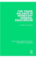 The Trade Balance in Monetary General Equilibrium
