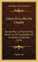 Lettres De La Mse Du Chatelet