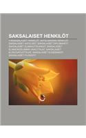 Saksalaiset Henkilot: Itasaksalaiset Henkilot, Natsi-Saksan Henkilot, Saksalaiset Aateliset, Saksalaiset Diplomaatit