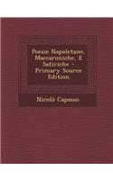 Poesie Napoletane, Maccaroniche, E Satiriche
