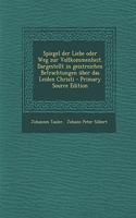 Spiegel Der Liebe Oder Weg Zur Vollkommenheit. Dargestellt in Geistreichen Betrachtungen Uber Das Leiden Christi - Primary Source Edition