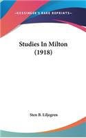 Studies In Milton (1918)