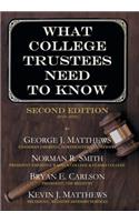 What College Trustees Need to Know