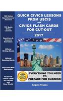 Quick Civics Lessons from USCIS and Civics Flash Cards for Cut-Out: (English)