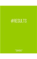 Notebook for Cornell Notes, 120 Numbered Pages, #RESULTS, Lime Cover