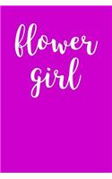 Flower Girl: Blank Lined Journal