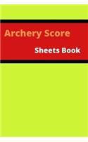Archery Score Sheets Book