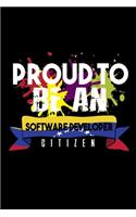 Proud to be a software developer citizen: 110 Game Sheets - 660 Tic-Tac-Toe Blank Games - Soft Cover Book for Kids - Traveling & Summer Vacations - 6 x 9 in - 15.24 x 22.86 cm - Single Playe
