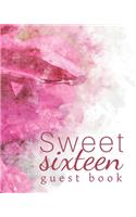 Sweet sixteen guest book
