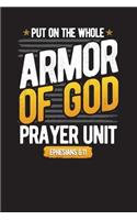 Put On The Whole Armor Of God Prayer Unit Ephesians 6