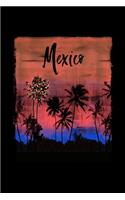 Mexico: Mexican Holiday Christmas Notebook With Lined College Ruled Paper For Taking Notes. Stylish Tropical Travel Journal Diary 6 x 9 Inch Soft Cover. For