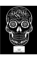 Cornell Notes Notebook: 8.5x11 120 page Cornell Composition Book: Sugarskull Cover Design