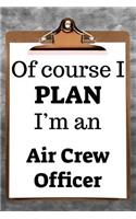 Of Course I Plan I'm an Air Crew Officer