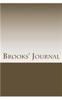 Brooks' Journal: Writing Journal