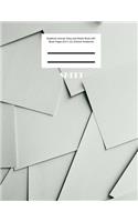 Sheet Notebook Journal, Diary and Sketch Book with Blank Pages (8.5 x 11) (Texture Notebook)