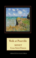 Walk at Pourville: Monet Cross Stitch Pattern