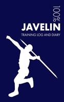 Javelin Training Log and Diary: Training Journal for Javelin Throwing - Notebook(1 Javelin)