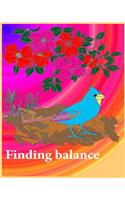 Finding Balance: the finding balance can be use as notebook, record monthly budget, jotting downfavorite quotes and poems