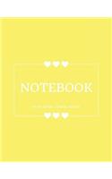 Notebook Extra Large: Lemon Yellow: Notebook 8.5 X 11: Notebook 400 Pages: Lemon Yellow: Notebook 8.5 X 11: Notebook 400 Pages