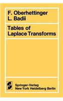 Tables of Laplace Transforms