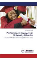 Performance Contracts in University Libraries