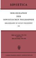 Bibliographie Der Sowjetischen Philosophie Bibliography of Soviet Philosophy