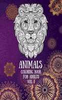 Animals Coloring Book for Adults Vol. 1