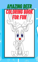 Amazing Deer Coloring Book for Fun - V 068