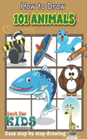 How To Draw 101 Animals Just for Kids Easy Stap by Stap Drawing