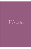 Désirée: notebook with the name on the cover, elegant, discreet, official notebook for notes, dot grid notebook,