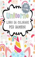 Unicorno Libro Da Colorare Per Bambini Dai 4-8 Anni